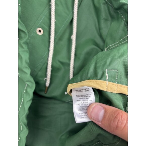 Toad&Co Forester Jacket Womens S Green Hooded Snap Zip Pockets Drawstring Coat - Picture 6 of 7
